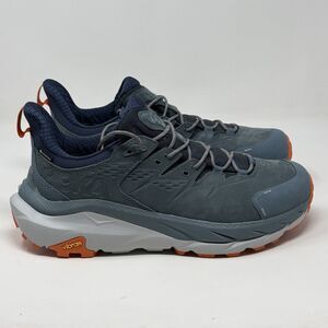 Hoka One One Kaha 2 Low GoreTex Shoes Mens 12 D Goblin Blue Trail Running Hiking